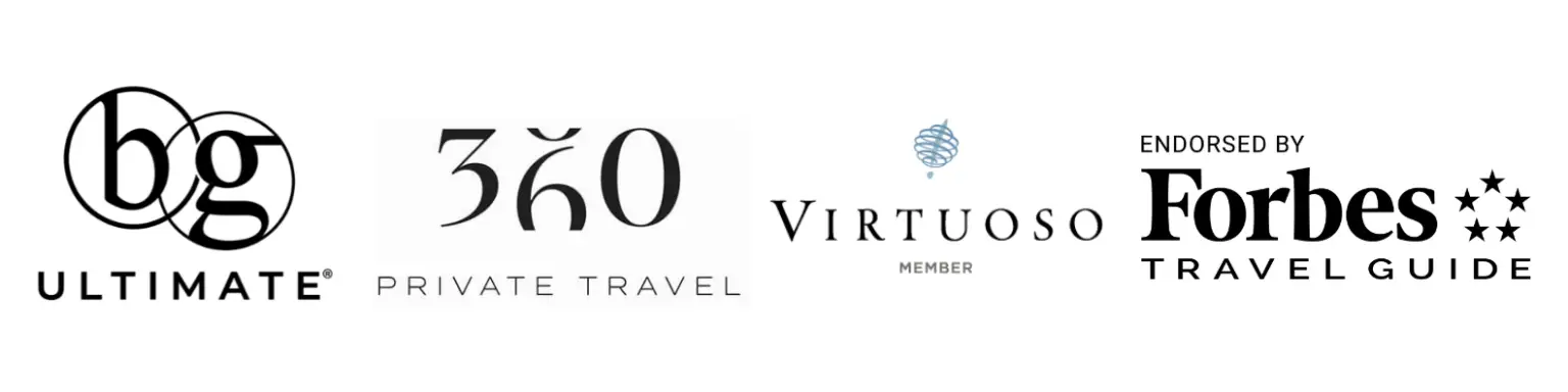 BG ULTIMATE · 360 Private Travel · Virtuoso Member · Endorsed by Forbes Travel Guide